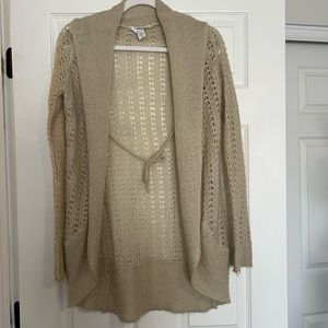 Tan Kirra knit sweater (M)